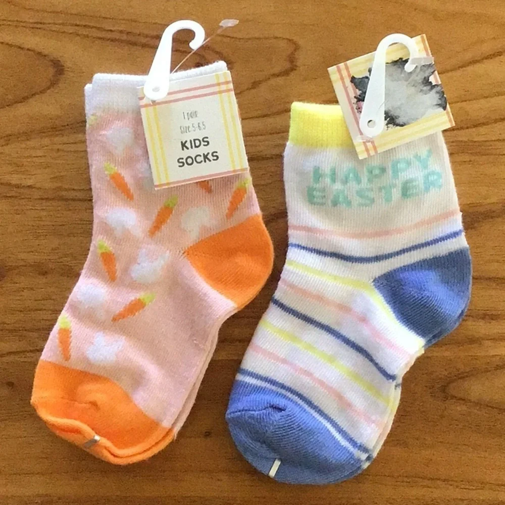 Colorful Easter Spring Crew Sock Set - NWT